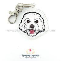 Shih Tzu (White) Keyring