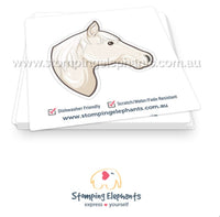 Horse (White) Sticker