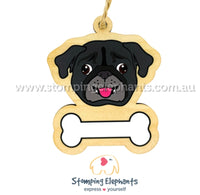 Pug (Black) Ornament