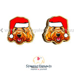 Oodle (Red) Christmas Studs