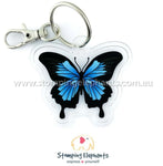 Butterfly (Blue) Keyring