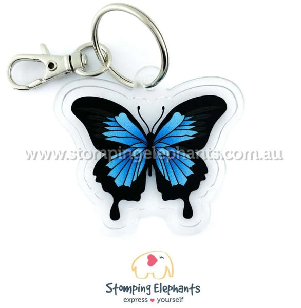 Butterfly (Blue) Keyring