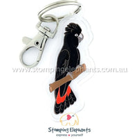 Red Tail Cockatoo Keyring