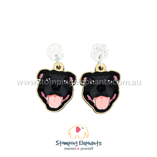 Staffy (Black) Head Dangles