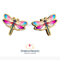 Dragonfly (Pink & Blue) Studs