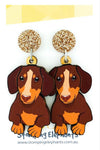 Dachshund (Red & Tan) Dangles