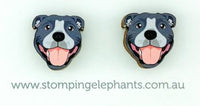 Staffy (Blue) Head Studs