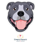 Staffy (Blue) Sticker